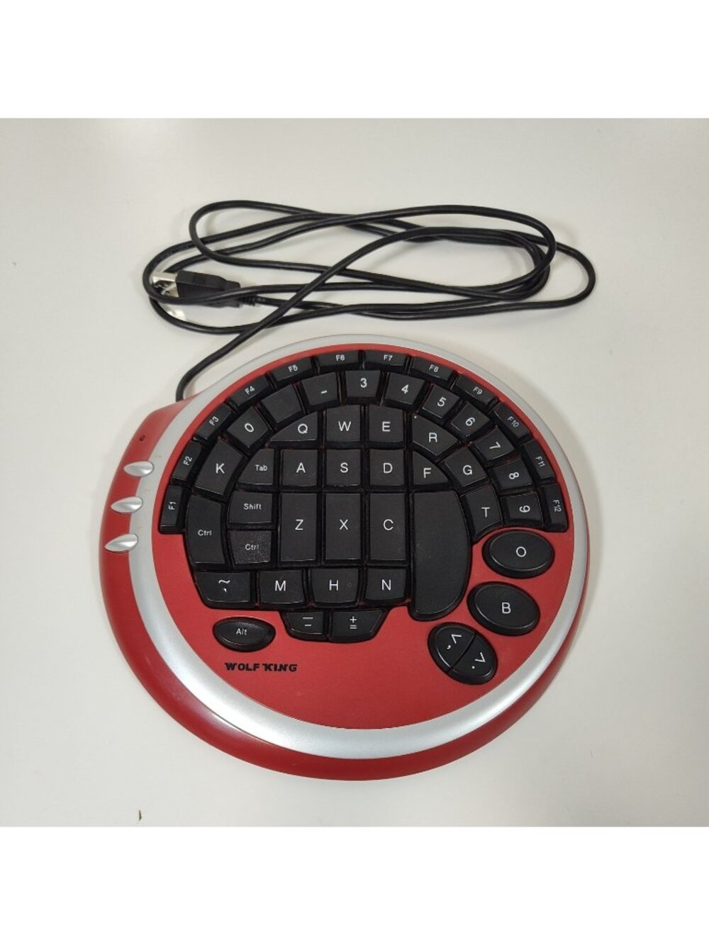 Wolf King Warrior Red DK-2388U USB Gaming Keyboard RED **TESTED**